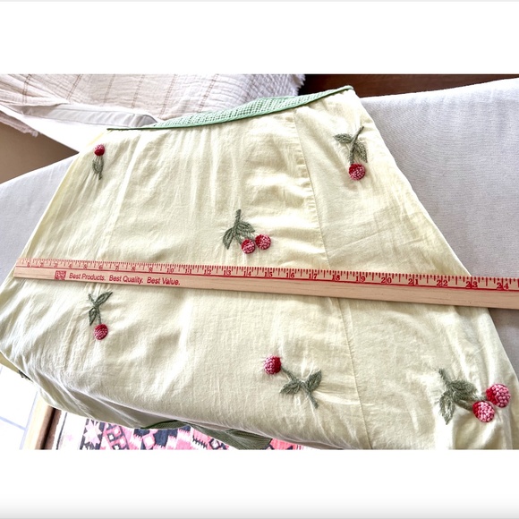 Vintage ANTHROPOLOGIE ODILLE Cherry Festival Halter Dress - 8 - Picture 11 of 13